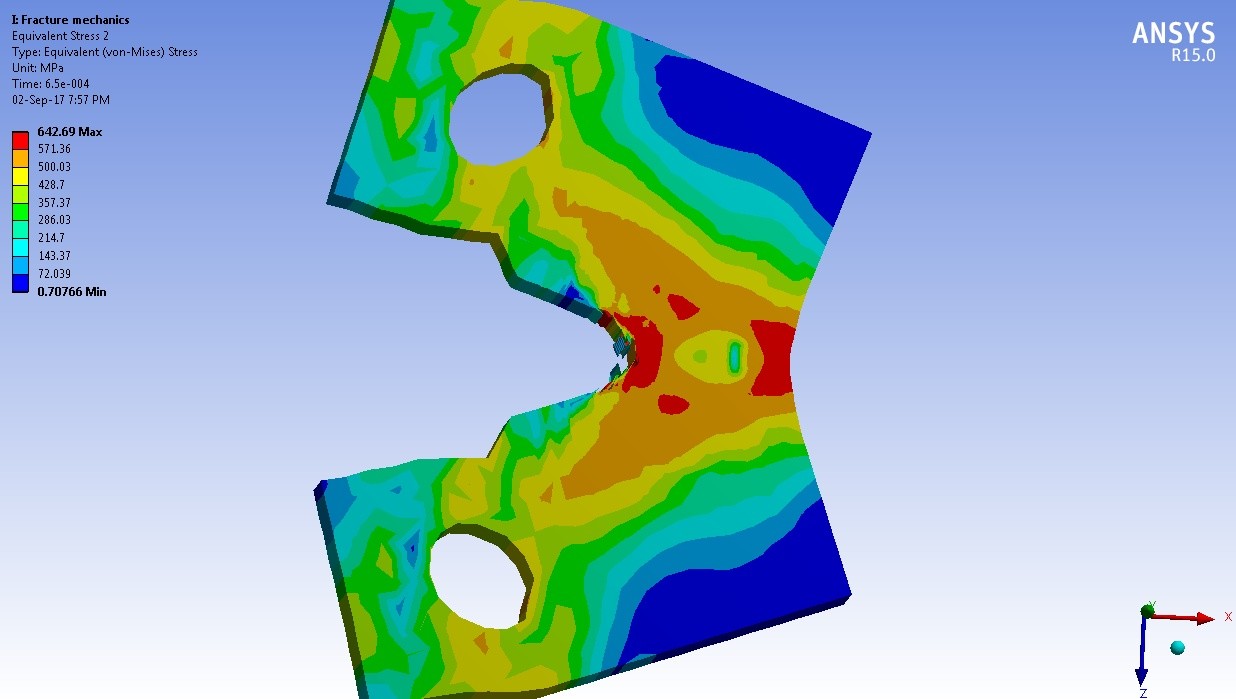MECHDAT file and 3D model for ANSYS Workbench FEA of fracture mechanics ...