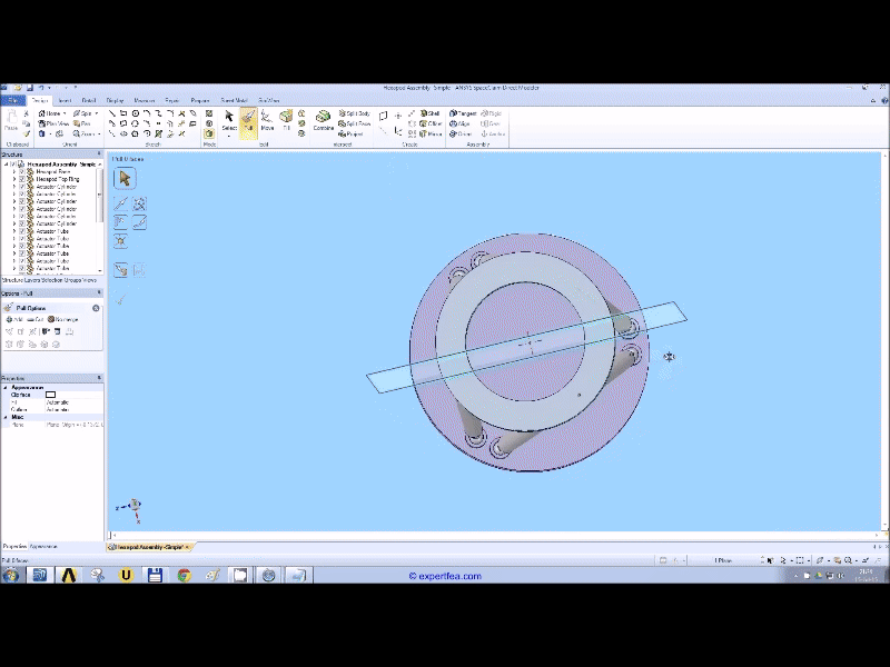 Video Ansys Workbench Static Structural Fea Of A Hexapod Mechanism