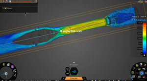 ANSYS Workbench 2024 R2 Discovery CFD file and 3D model for hydrogen flowing in scramjet