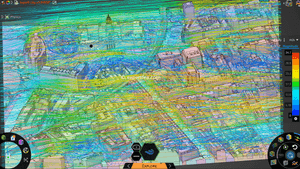 ANSYS Discovery 2024 R2 solved file with 3D model for CFD of Dublin Center and Buildings