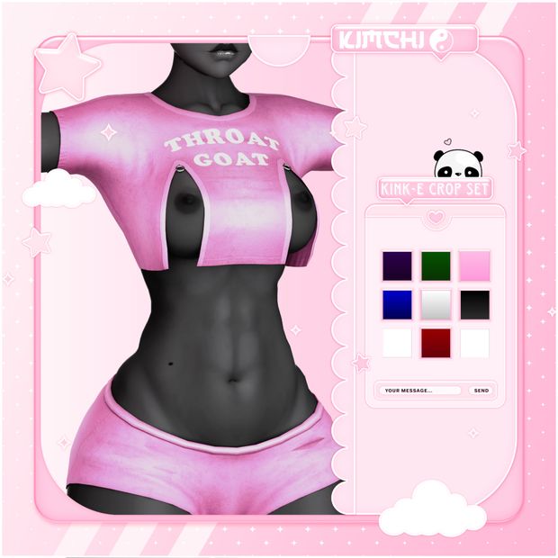 ♡ Kink-E Crop Set BY KIMCHI ♡