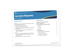 Les mots fréquents (M à 3)