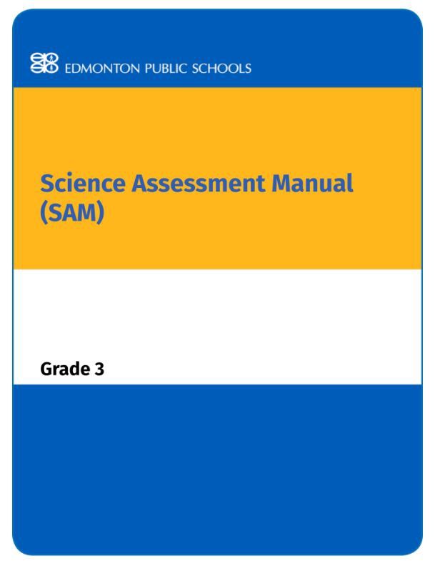 Grade 3 Science Assessment Manual - SAM