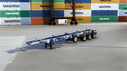 Cheetah 46/53 Extendable Container Chassis