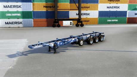 Cheetah 46/53 Extendable Container Chassis