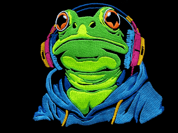 Frosch DJ cool Color Lichteffekt