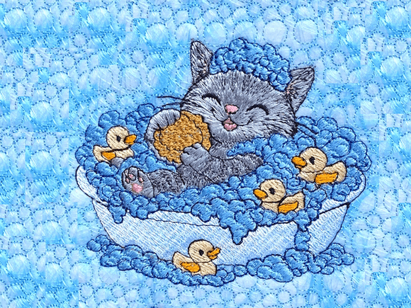 Katze baden