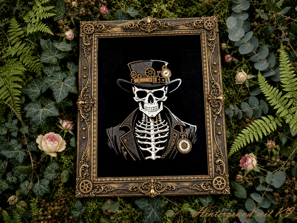 Skelett Steampunk Lichteffekt