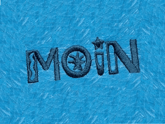 Schriftzug Moin