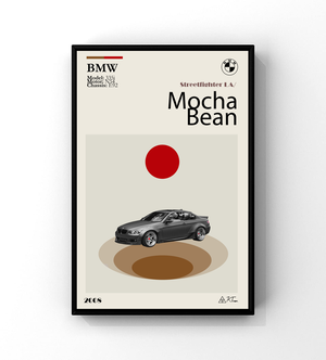 Mocha Bean (BMW E92) DIGITAL Poster