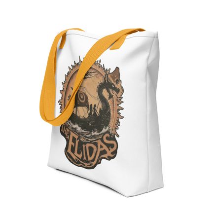 Elidas tote, rocking viking logo