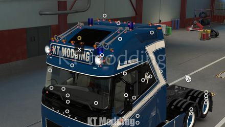 Volvo FH6 (SCS) Globetrotter roofslots by KT Modding