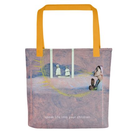 &quot;speak life&quot; tote bag