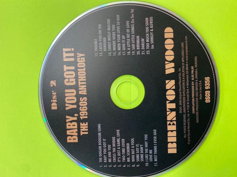 Brenton Wood Anthology NEW cd