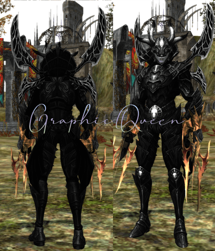 Black &amp; Silver Male Assassin Gear (Fury)