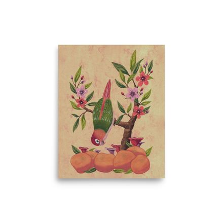 Art print "Unpredictable Freedom on Blooming Peach" 8″×10″