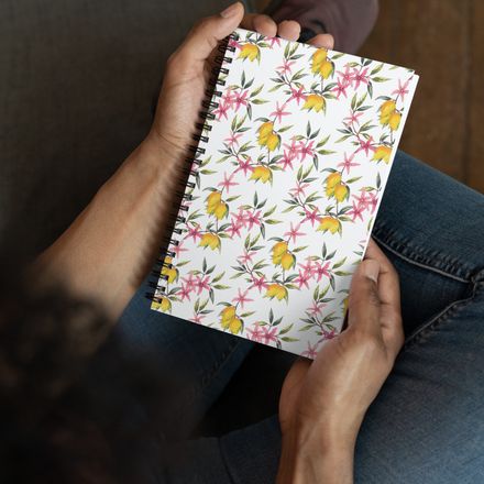"Chinoiserie Lemons Pattern" Notebook