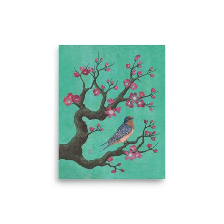 Art Print "A Song Beneath Sakura" 8″×10″