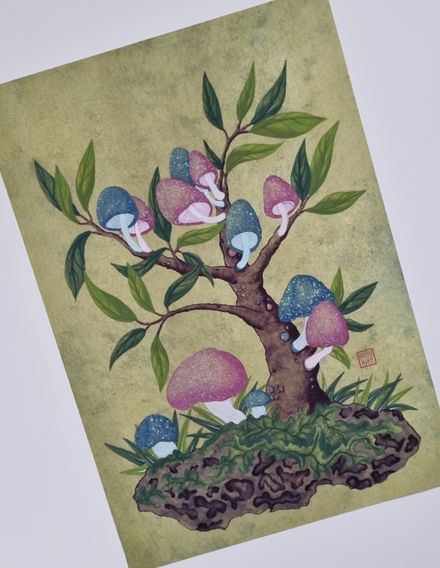 Art Print &quot;Sweets in the Forest&quot; A2 on Matte Paper