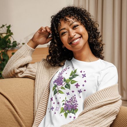 🌸 Women’s &quot;Lilac Chinoiserie&quot; T-Shirt