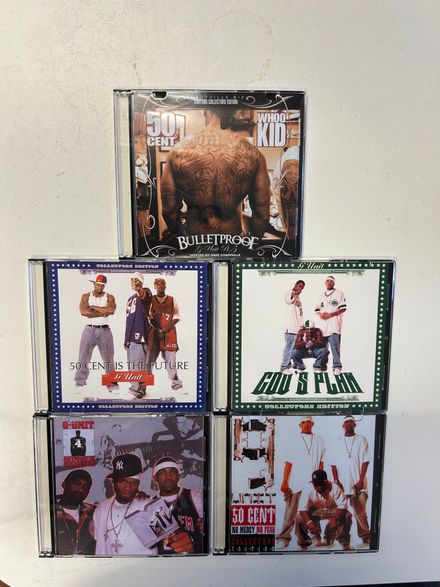 ALL 5 ORIGINAL G-UNIT MIXTAPES OFFICIAL CDS