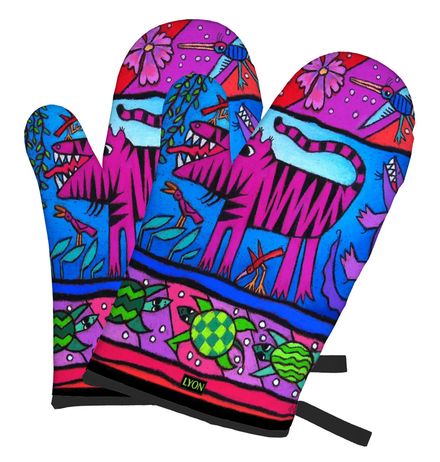 SILLY TIGER OVEN MITTS