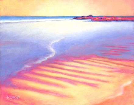 Sunset Ripples at Low Tide