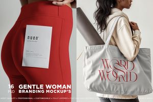 Gentle Woman Branding Mockups
