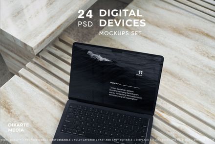 New Digital Devices Screen Mockups