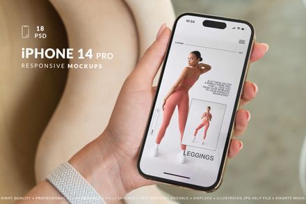 iPhone 14/15 Pro Screen MockUps