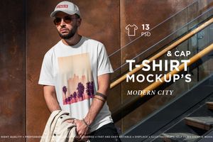 T-Shirt &amp; Cap MockUp