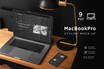 MacBook Pro Stylish MockUp