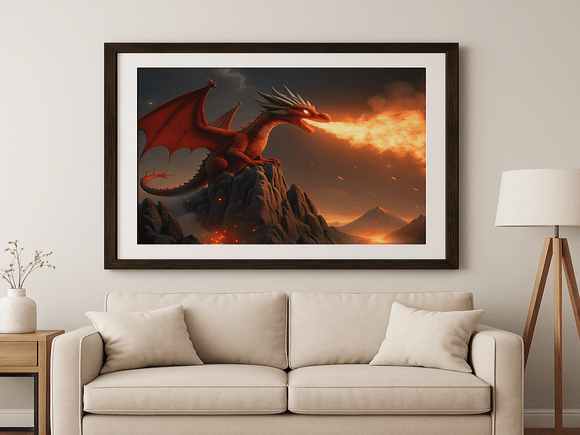 Elemental Fire Dragon - Pixar Style