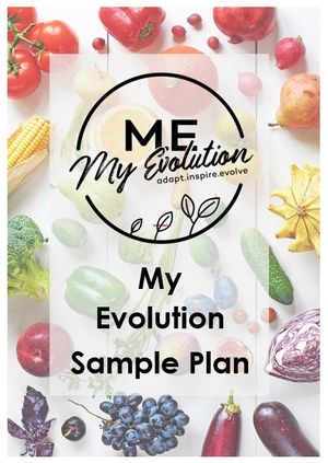 My Evolution Sample Plan