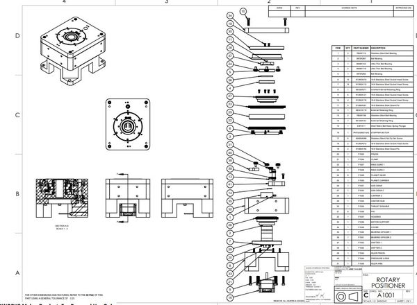 PLANETARY GEARBOX manufacturing drawings