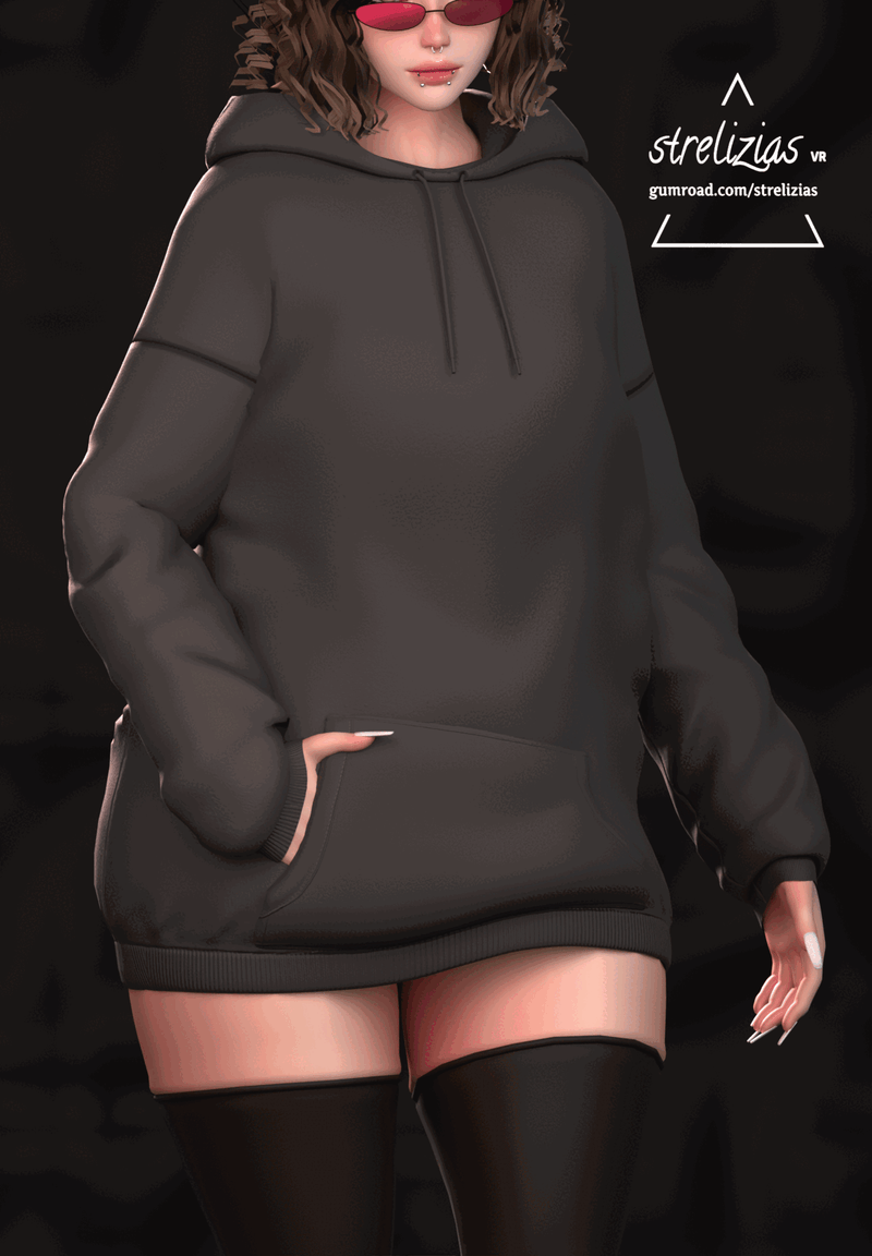 Oversize Hoodie | VRCHAT 3D CLOTHING ASSET