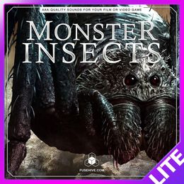 Monster Insects Sound Effects Library - Giant Spiders &amp; Flying Creatures, Beasts, Dinosaurs &amp; Dragon