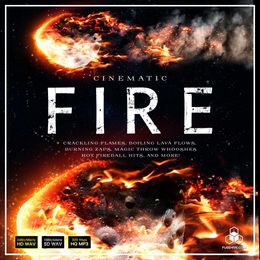 Cinematic Fire Sound Effects Library - Burning Blaze Flame Fireball Lava SFX Royalty Free Audio Pack