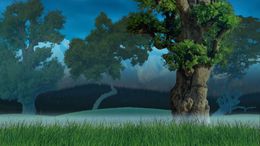 Nature Side Scrolling Parallax Game Background - Night Grassland Art Pack Royalty Free Download