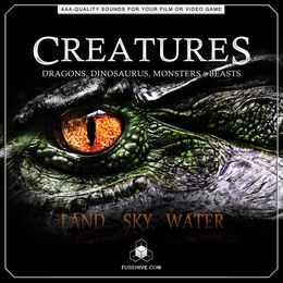 Fantasy Creatures, Beasts, Monsters, Dinosaurs &amp; Dragon Sound Effects Library -Royalty Free Download