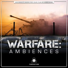 WARFARE AMBIENCES Sound Effects Library - Army Combat Battlefield Weapon War Background Environment