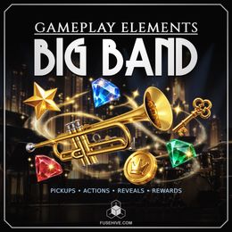 Big Band Gameplay Elements | Game Pickups, Actions, Reveals &amp; Rewards Sound Effects Library