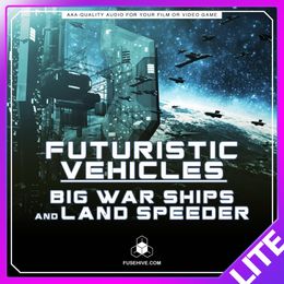 Futuristic Big Space Ships, Speeder Motorbike Sound Effects Library - Spaceship Vehicles MINI PACK