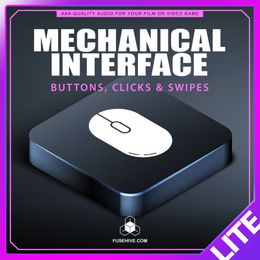 Buttons, Clicks, &amp; Swipes Sound Effects Library – Mechanical User Interface UI Audio SFX MINI PACK