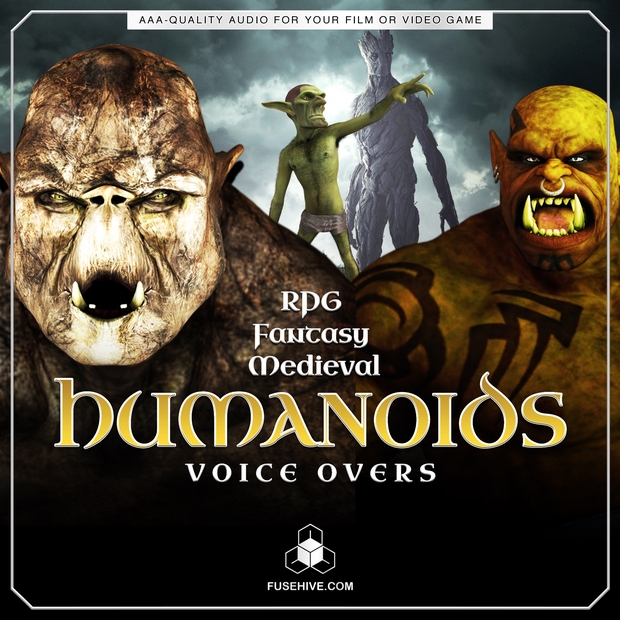 Fantasy Humanoids Voice Over Samples - Orc, Troll, Goblin, Mythology Giant RPG Sound Effects Library