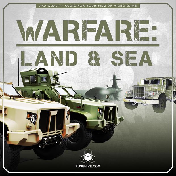 Military Jeeps, Trucks, Ships, Submarines Sound Effects Library - Land &amp; Sea War Vehicles MINI PACK