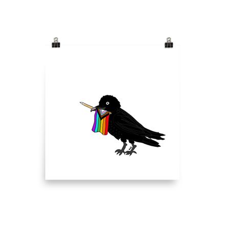 Edgar Allan Crow Pride Poster (10 x10)