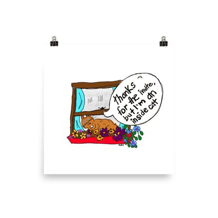 Inside Cat Stays Home (10x10)