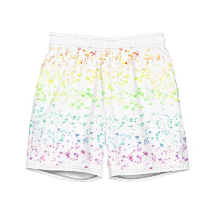 Pride Love Recycled Materials Genderfree Swim Trunks (Adult)