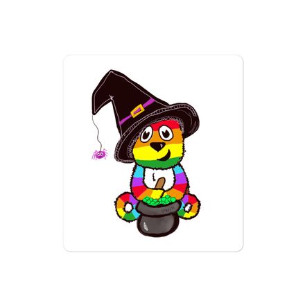 Beary Witchy Sticker (4x4)